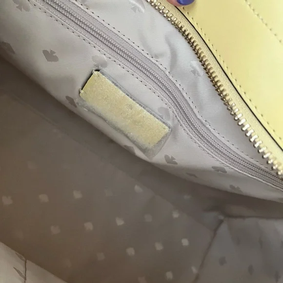 Kate Spade Kristi Yellow Leather Satchel KA696 Purse Butter NWOT Crossbody - Picture 7 of 10